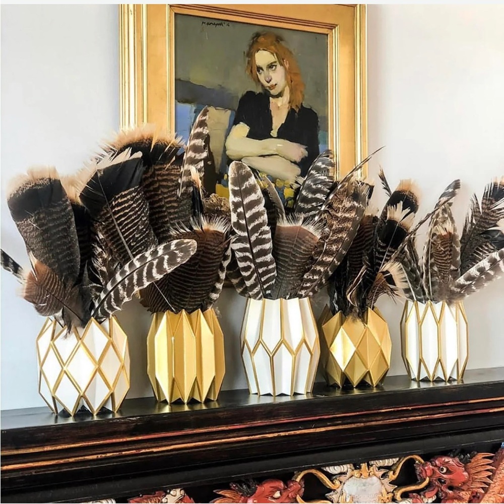 Gold Vase Wraps by Lucy Grymes NWT